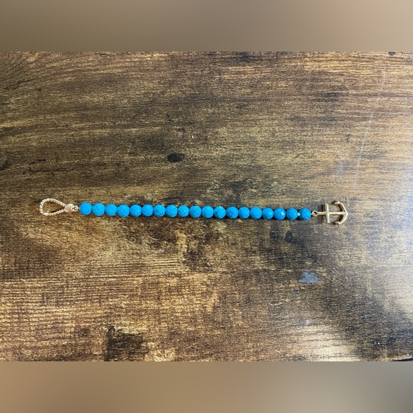 Cole Haan Turquoise Bead Anchor Bracelet - Picture 4 of 7